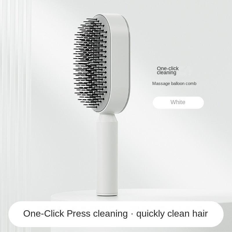 Women Fashion 3D Hair Growth Comb Hairbrush Self-Cleaning Hair Brush Self Cleaning Hair Brush For Women Massage Scalp Promote Blood Circulation Anti Hair Loss - Image 3