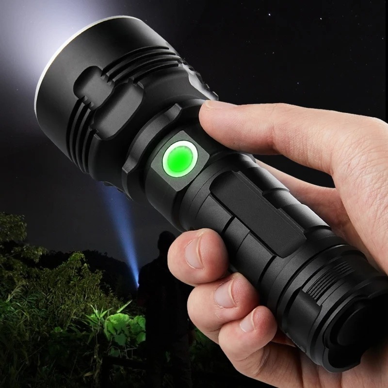Strong Flashlight Focusing Led Light Rechargeable Super Bright LED Outdoor Xenon Lamp - Image 6