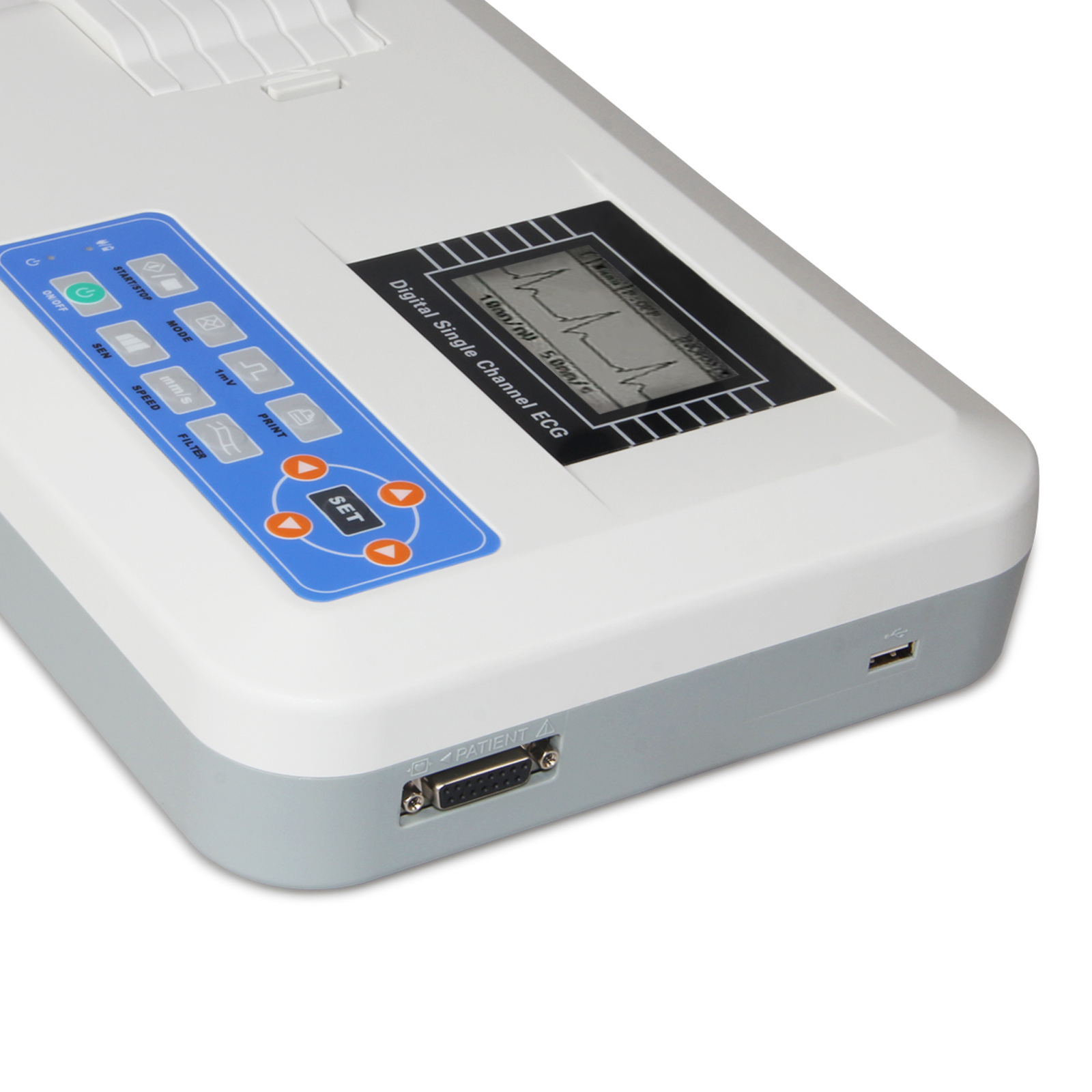 CONTEC Digital 1 Channel 12 Lead ECG Machine EKG Electrocardiograph ECG100G Printer - Image 7