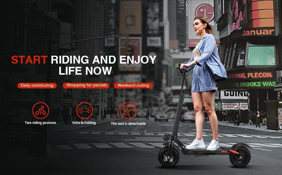 US Warehouse Long-lasting 800-watt Foldable High-power Electric Scooter For Sale - Image 9
