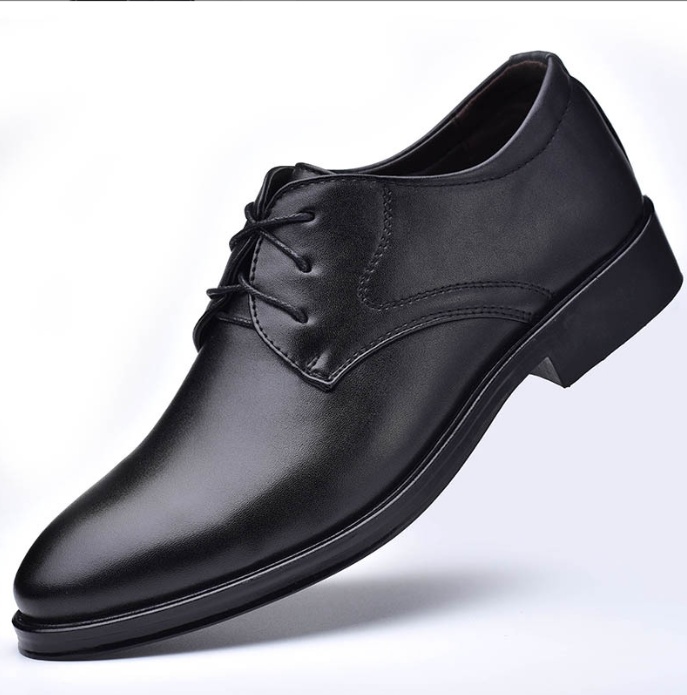Black Shoes With Pointed Toe For Men - Image 6