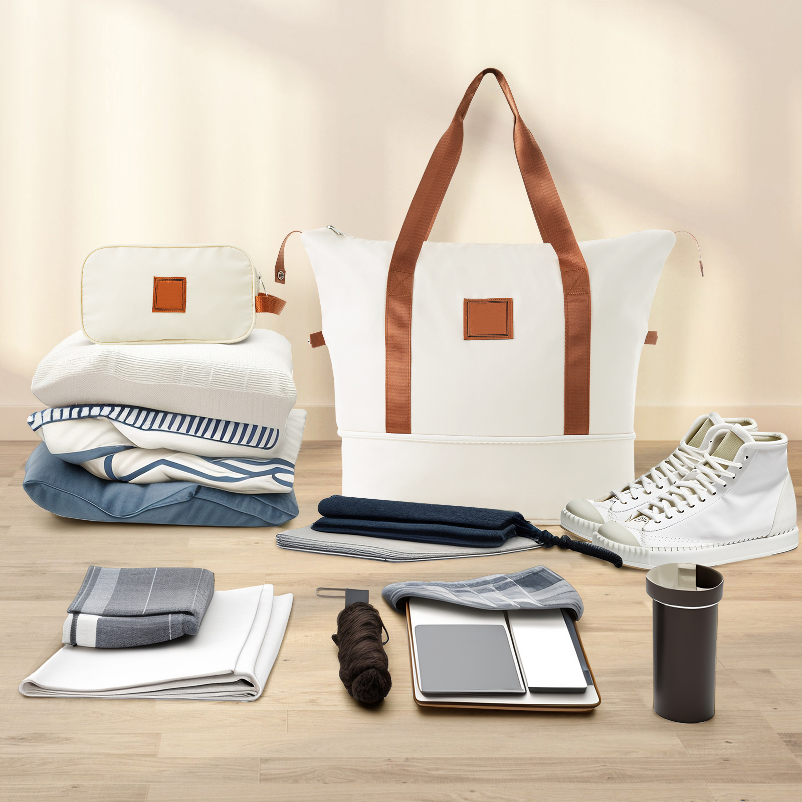 Hardshell Luggage Sets 3 Piece Carry-on Suitcase Double Spinner Wheels With TSA Lock - Image 4