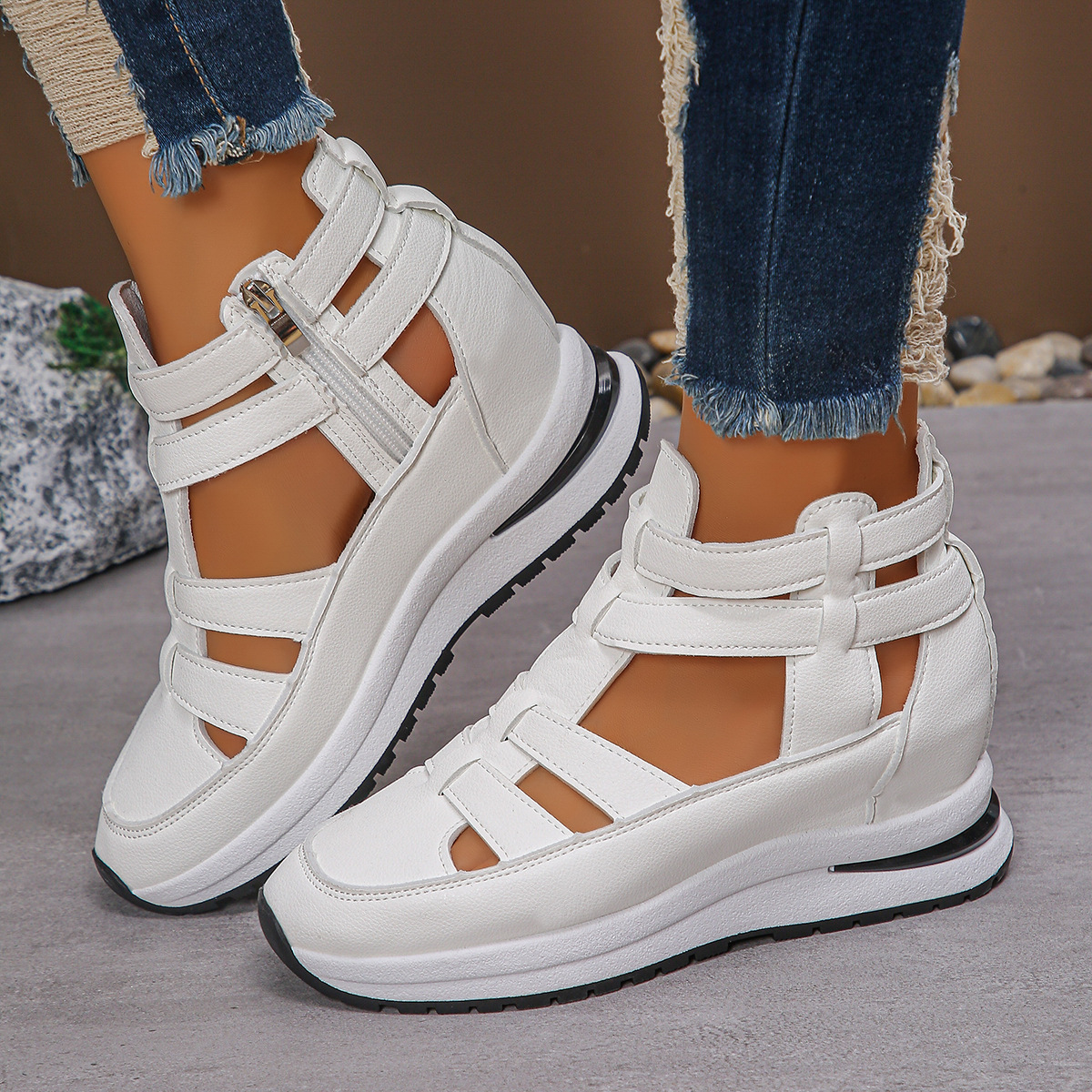 Women's Close-toed Hollow-out Sandals Summer Fashion Platform Shoes - Image 6