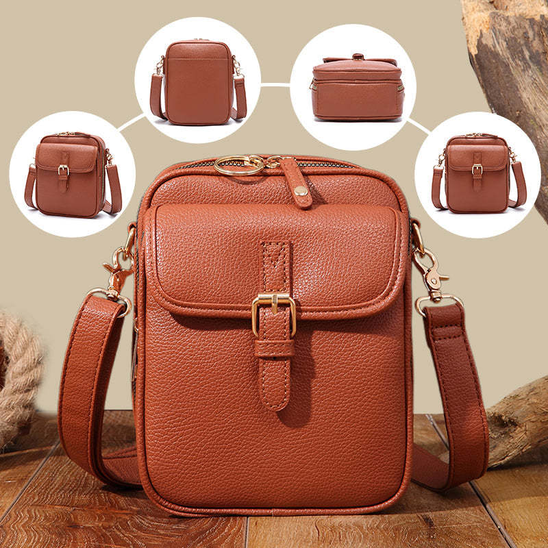 Unisex Vintage Large Capacity Messenger Bag Storage Bag With 10 Card Inserts Casual Backpack Women's Bag Retro Backpack Large Capacity Travel - Image 10