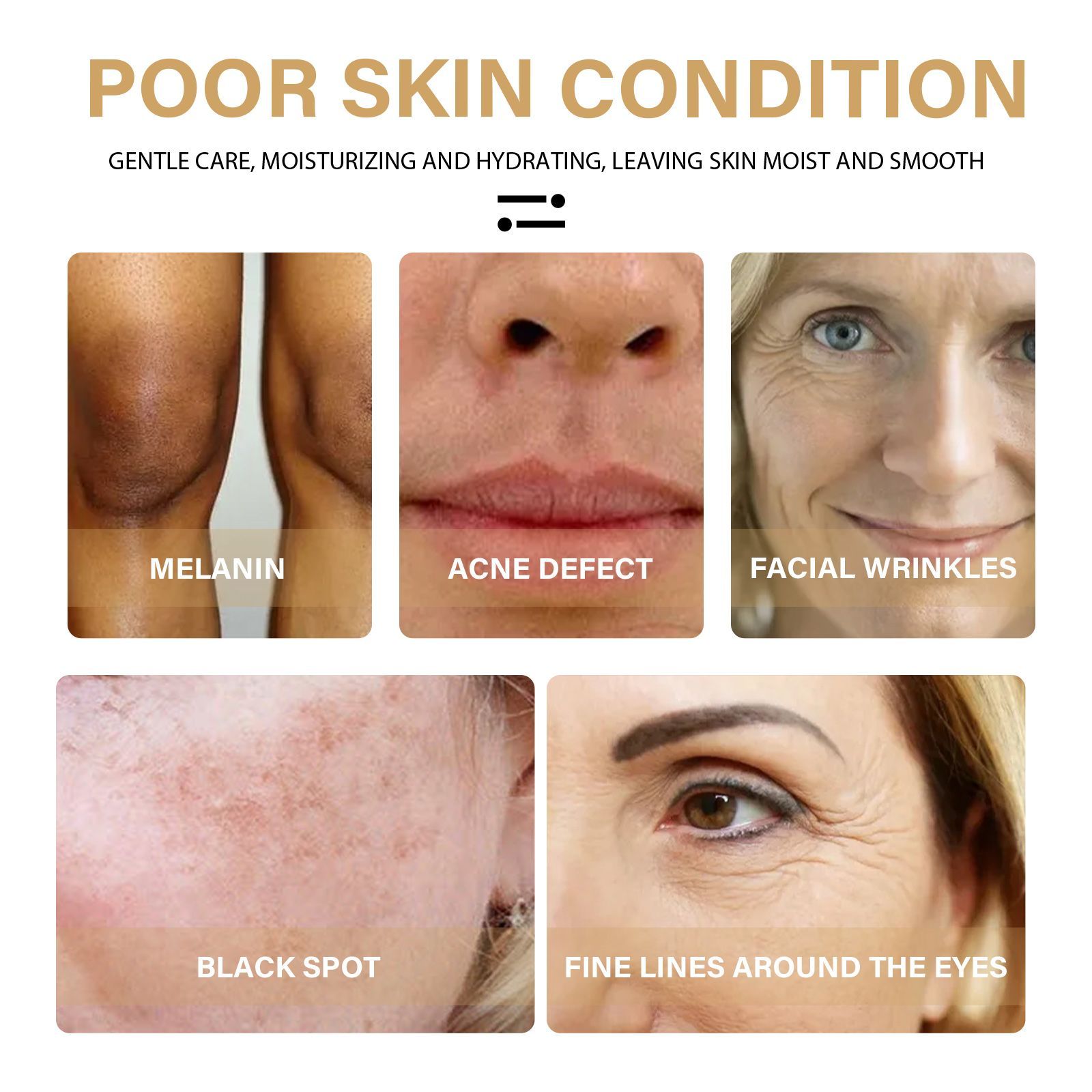 EELHOE Turmeric Dark Spot Correcting Serum Face Care Spot Moisturizing Nourishing Repairing Complexion Serum - Image 6