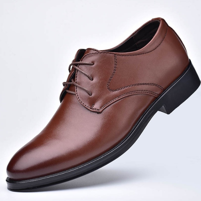 Black Shoes With Pointed Toe For Men - Image 2