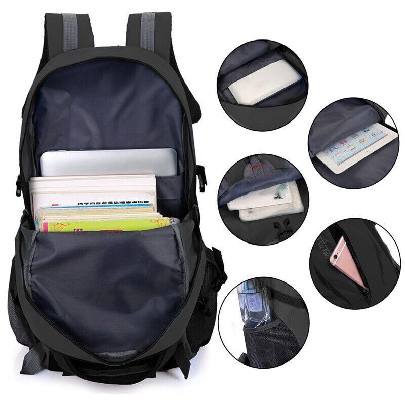40L Large Waterproof Backpack Bag Camping Walking Hiking Outdoor Travel Rucksack - Image 9