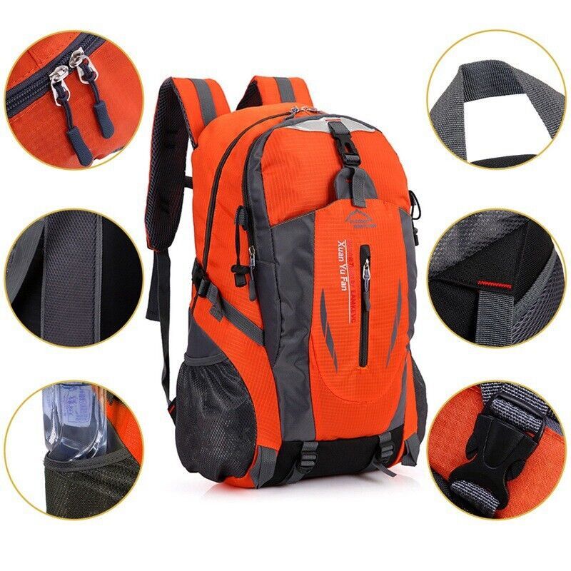 40L Large Waterproof Backpack Bag Camping Walking Hiking Outdoor Travel Rucksack - Image 2