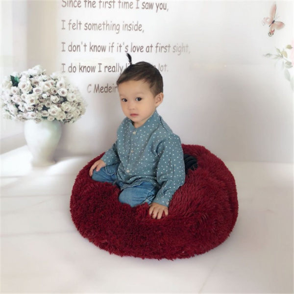 Round Long Hairy Autumn And Winter Nest Pad Cat Mattress - Image 8