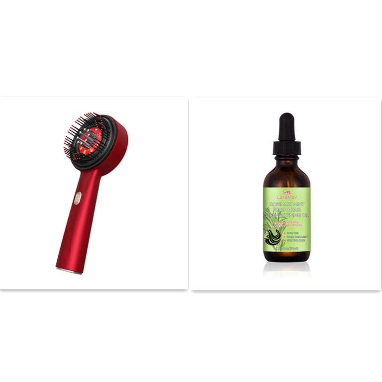 Electric Massage Comb Home Scalp Drain Comb Red Light Anti-slip Hair Care Multi-functional Massage Comb - Image 5