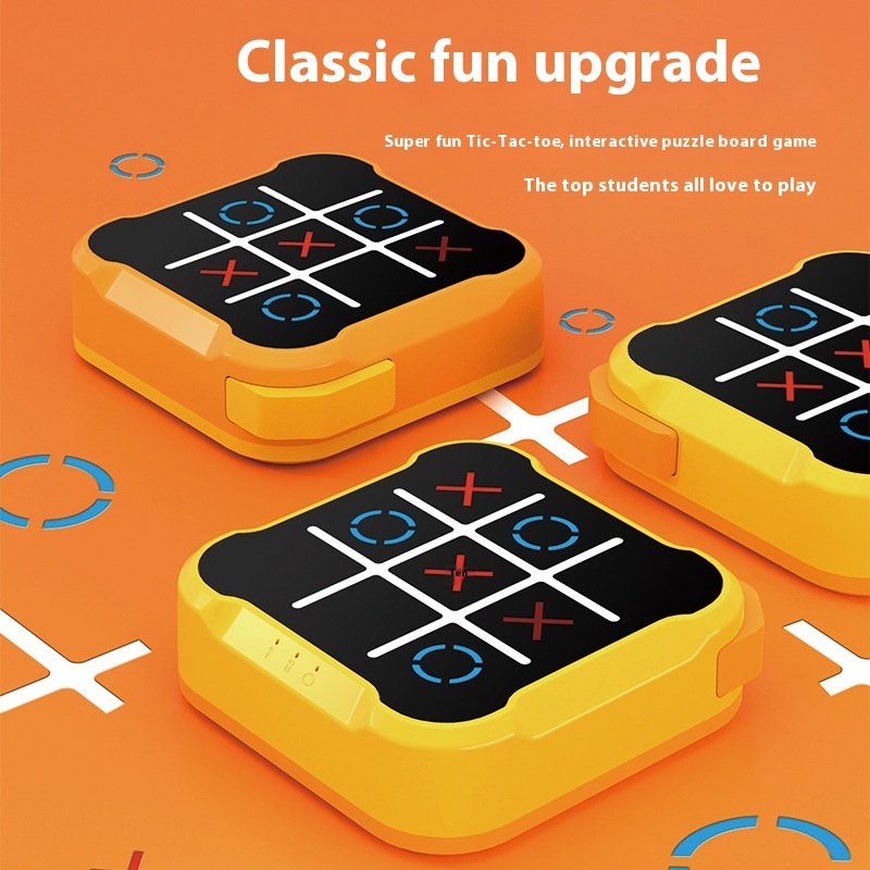 Educational Tictactoe Three-character Chess Rice Chess Children's Toys Montessori Puzzle Table Game Chess Chess Set Portable For Adults Kids - Image 6