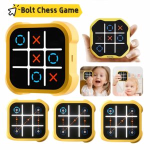 Educational Tictactoe Three-character Chess Rice Chess Children's Toys Montessori Puzzle Table Game Chess Chess Set Portable For Adults Kids