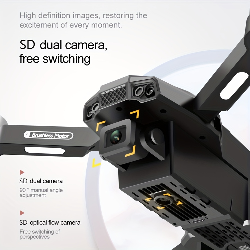 F198 Drone Professional Dual Camera 1080P WIFI FPV HD Aerial Photography Brushless Foldable Drone - Image 3