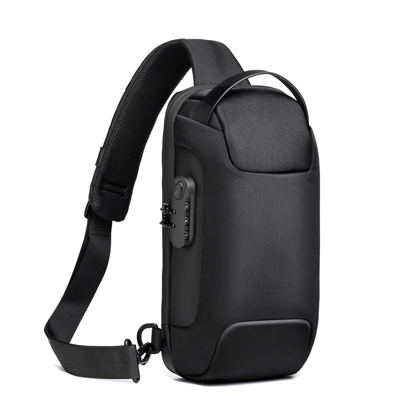 Waterproof USB Anti-theft Bag Men Oxford Crossbody Shoulder Bag Sling Multifunction Short Travel Messenger Chest Pack - Image 4
