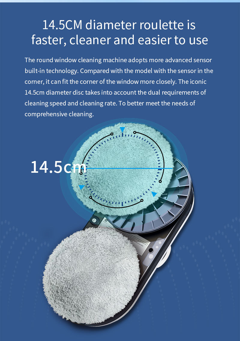 Window Cleaner Robot, Smart Window Cleaner With Automatic Water Spray, Remote Control Robot Window Washer For Windows Tiles Glass Door - Image 6