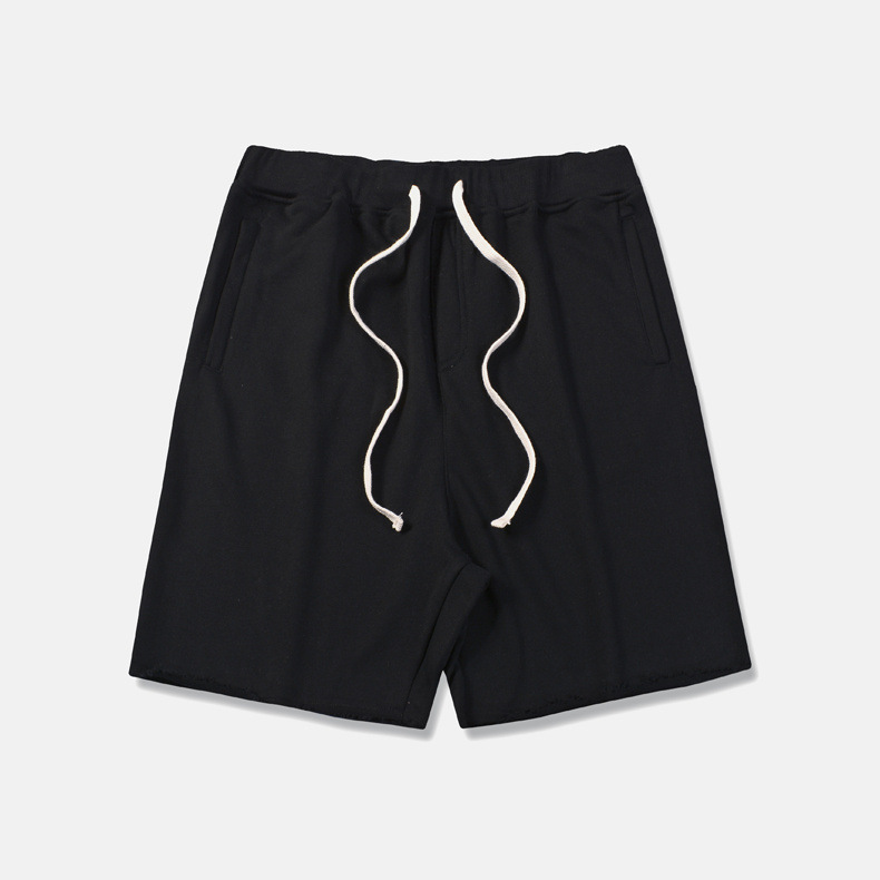 High Street Style Plain Loose Edge Invisible Zipper Shorts - Image 3