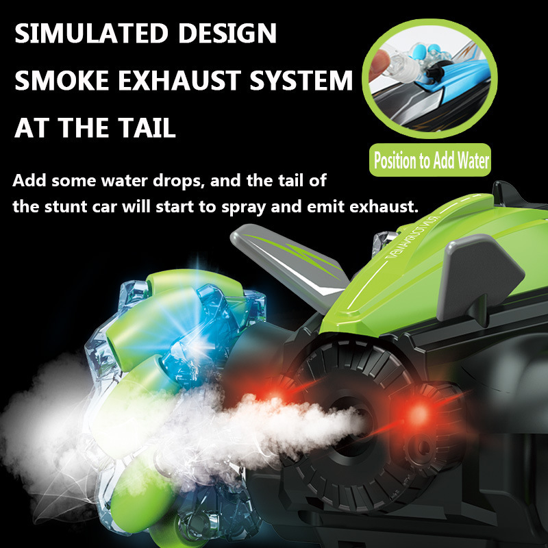 Spray Lights Stunt Remote Control Car Four-wheel Drive - Image 3